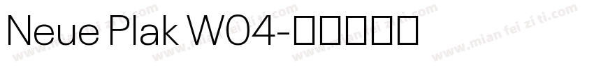 Neue Plak W04字体转换
